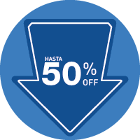 Descuentos de 50% OFF