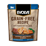 Alimento-Humedo-Para-Gato-Evolve-Grain-Free-Pouche-Pollo-Y-Res