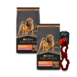 combo-pro-plan-alimento-perro-puppy-sensitive-skin-gratis-lazo-para-perro-knot-doble-elastico
