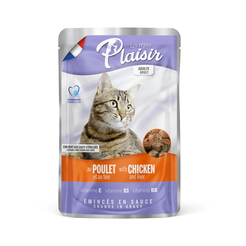 alimento-humedo-gato-plaisir-pouch-trozos-de-pollo-e-higado