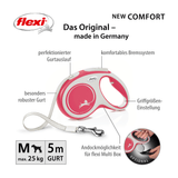 correa-para-perro-flexi-new-comfort-cinta-rojo