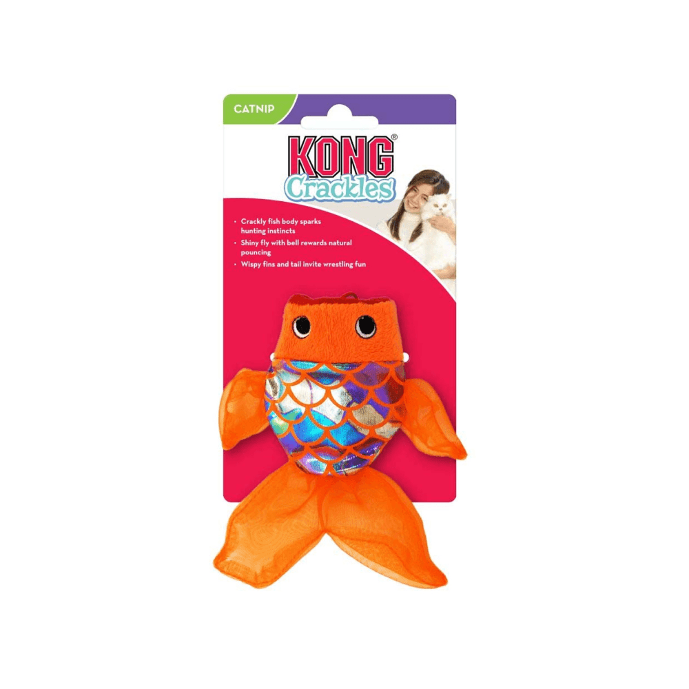 JUGUETE KONG F PESCADO CRACKLES GULPZ KONG x 1