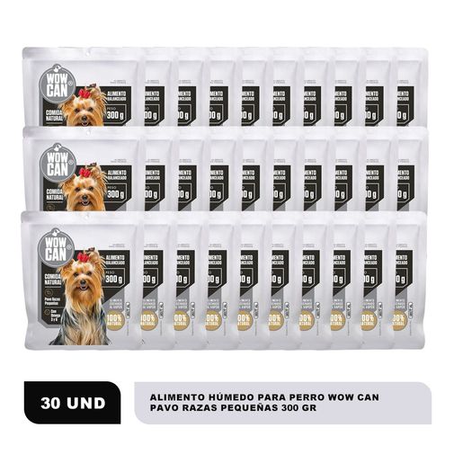 Pack-Alimento-Humedo-Para-Perro-Wow-Can-Pavo-Razas-Pequeñas-X-30UN