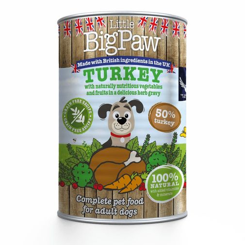 ComidahumedaparaperroLittleBigPawPavo,arandanosybrocoli390gr-1