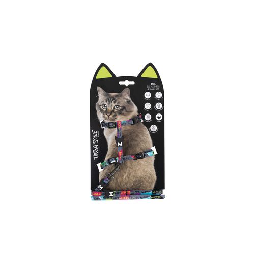 Arnés/Correa DNA Gato M-pets Urban S