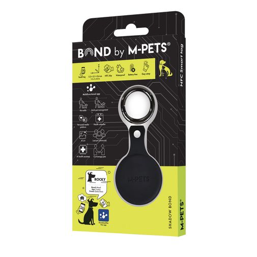 Bond NFC Tag Shadow Redondo Perro M-pets 16,5 x 8,5 x 1,2 cm