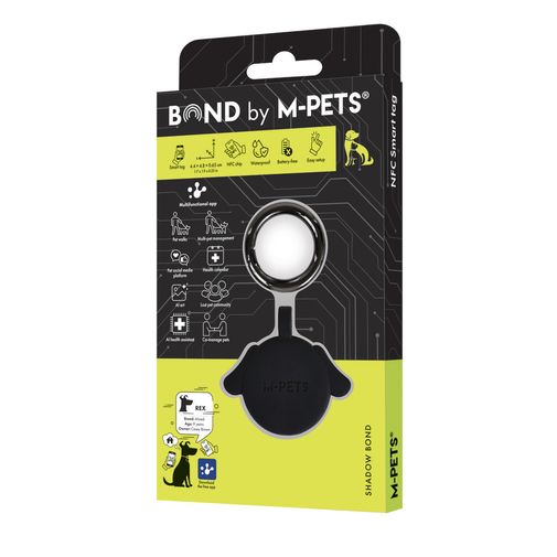 Bond NFC Tag Shadow Perro M-pets 4,4 × 4,8 × 0,65 cm