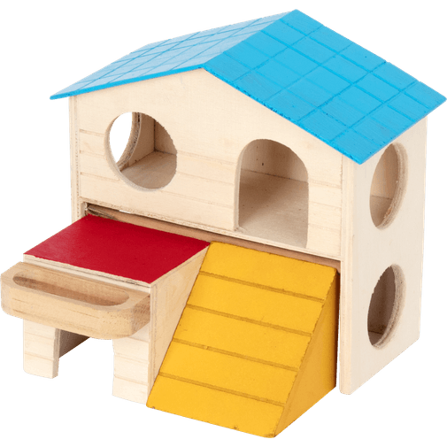 Casa Colorida Dos Niveles Hamster Pawise 16 x 13 x 15,5 cm