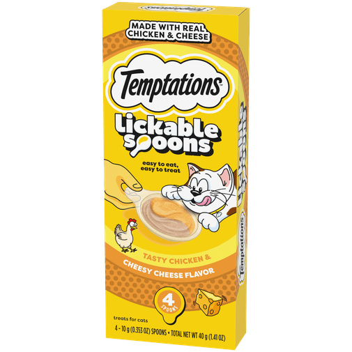 Snack Temptations Pollo y Queso para Gato 4 u