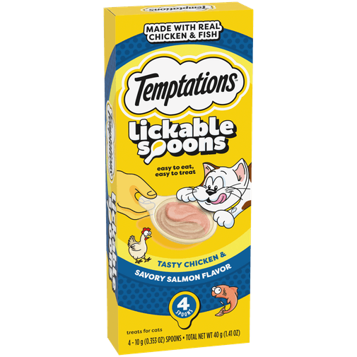 Snack Temptations Salmón y Atún para Gato 4 u