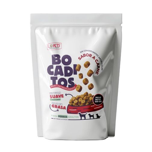 Snack Bocaditos De Entrenamiento Carne para perro Lopets 150 g