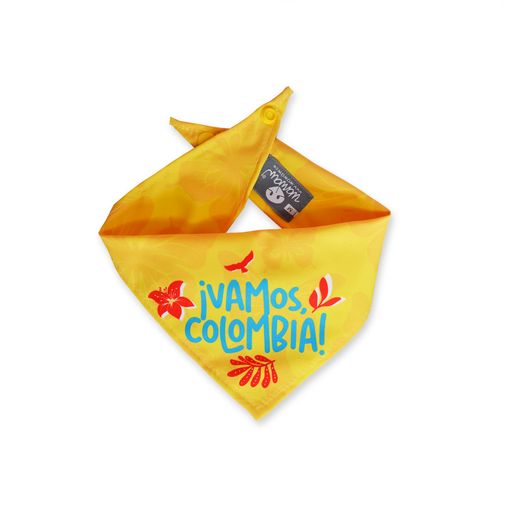 Pañoleta Vamos Colombia Amarilla para Mascotas WAWAW S