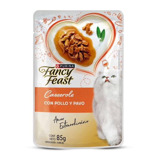 Alimento Húmedo Casserole Pavo y Pollo para Gato Fancy Feast 85 g