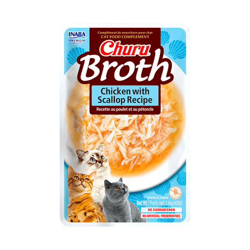 Snack Churu Broth Pollo y Vieira para Gato 40 g